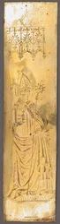Panel from a Triptych with Bishop Saint, German, Mid-15th Century