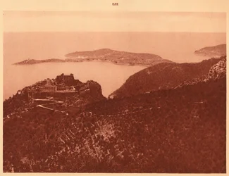 Panorama and Cap Ferrat Seen from the Grande Corniche, Eze, 1930