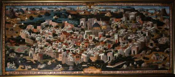 Panoramic View of Palestine with Jerusalem City