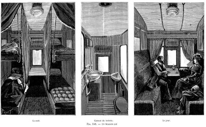 Part of a French Railway Wagon-Lit Sleeping Car