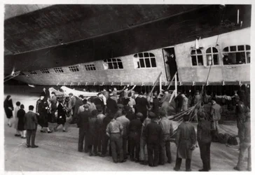 Passengers Boarding Zeppelin LZ 127 Graf Zeppelin