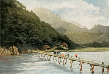 Footbridge over the Arakawa River