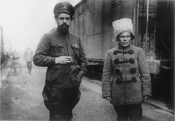 Pavel Dybenko and Nestor Makhno