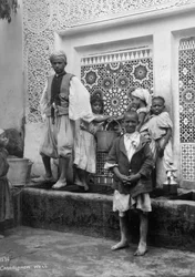 People at a well, Casablanca, Morocco, c1920s-c1930s
