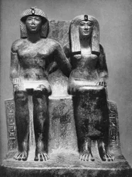 Pharaoh Thutmose IV and his queen