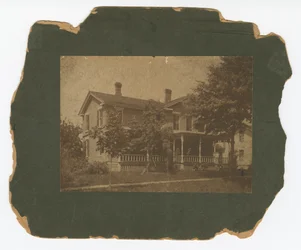 Photograph of the John H. Scott family home, July 2, 1900