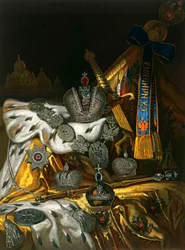Picture of the Russian Imperial Regalia, 1856