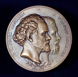 Pierre Janssen and Joseph Norman Lockyer, French and English Astronomers