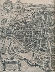 Plan of Paris, c1630 1915