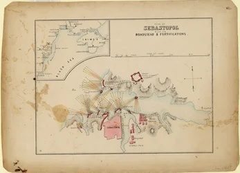 Plan of Sevastopol with Its Roadstead & Fortifications, c. 1858