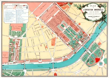 Plan of the Universal Exposition, Paris
