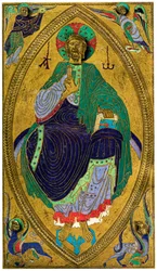 Plaque Binding, Champlevé Enamel on Copper, 12th Century