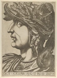 Plate 2: Octavian in profile to the left, from 