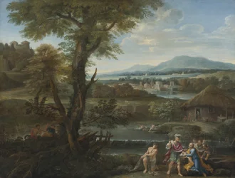 Polycrates finding his ring in the fish, 17th century