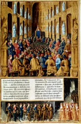 Pope Urban II Presiding Over the Council of Clermont, France, 1095
