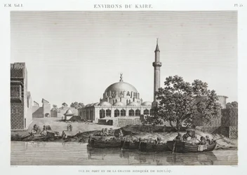Port and Great Mosque of Boulaq, Cairo, Egypt, c.1798