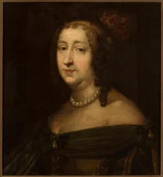 Portrait of Marie Louise Gonzaga 1611-1667, Queen of Poland, Mid 17th century