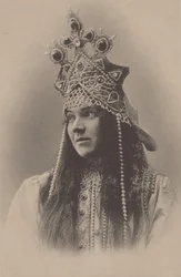 Portrait of Nadezhda Ivanovna Zabela-Vrubel as Marfa in the opera The Tsar