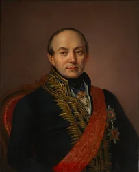 Portrait of Prince Platon Alexandrovich Shirinsky-Shikhmatov, Mid of the 19th century