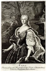 Portrait of Princess Anna Leopoldovna, 1718-1746, Tsar Ivan VI