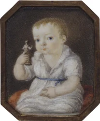 Portrait of Sergey Ivanovich Volkov as child, ca 1808