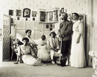 Portrait of Tsar Nicholas II with his family