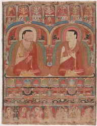 Portrait of Two Lamas