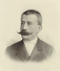 Portrait of pianist and composer Moritz Moszkowski, 1854-1925