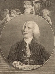Portrait of the organist and composer John Stanley