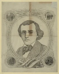 Portrait of the revolutionary democrat Nikolay Chernyshevsky 1828-1889, 1890s