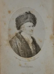 Portrait of the Writer, Essayist and Philosopher Francois Marie Arouet de Voltaire