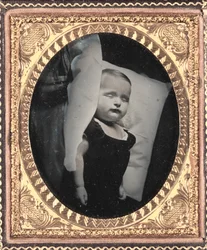 Post-Mortem on Pillow, Vertical, c. 1850