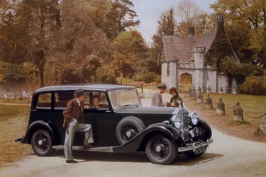 Poster advertising Rolls-Royce cars