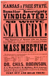 Poster Against Slavery in Kansas