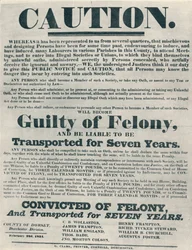 Posters Warning Those Guilty of Illegal Oaths Were Liable to Deportation