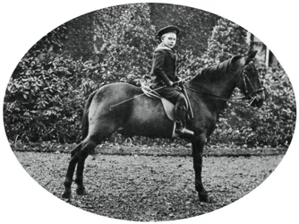 Prince Albert Windsor at Age Six, Sitting on a Horse
