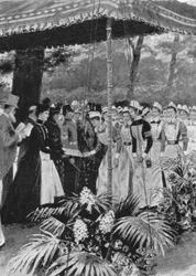 Princess Alexandra Presenting Certificates to Nurses at Marlborough House