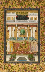 Princess with Attendants in a Palace