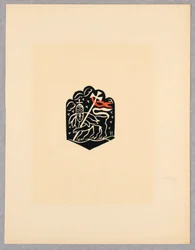 Print, Vignette, Plate X, Ethiopia, or Christ, Madonna and Saints, as I Saw Them in the Illuminations of Old Ethiopian Codices, Portfolio, 1920