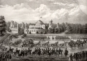 Procession of Tsar Nicholas I into Dormition Cathedral from the Petrovsky Palace During His Coronation in 1825