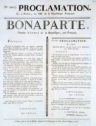 Proclamation of Napoleon as 1st Consul, 19th Century