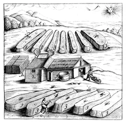 Production of Saltpetre Nitre, Potassium Nitrate, or KN03, 1683