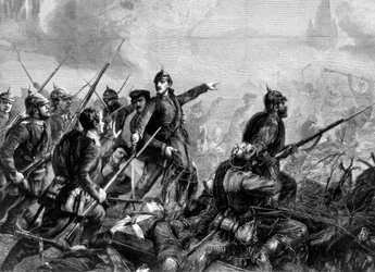 Prussian Infantry at the Charge, Franco-Prussian War
