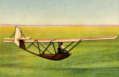 Pupil in Zögling training glider at the Rhön-Rossitten Society gliding school, Germany