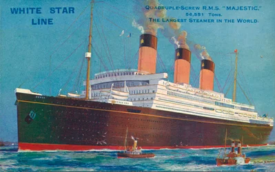 Quadruple-Screw R.M.S Majestic of the White Star Line