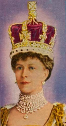 Queen Mary, consort of King George V, at her coronation, 1911, 1935