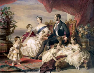Queen Victoria and Prince Albert with Five of Their Children, 1846