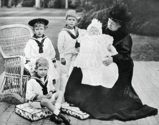 Queen Victoria with Her Great-Grandchildren at Osborne House, Isle of Wight