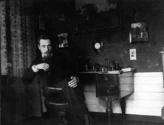 Rainer Maria Rilke in His Study
