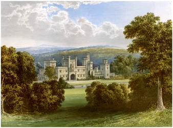 Ravensworth Castle, County Durham, home of the Earl of Ravensworth, c1880